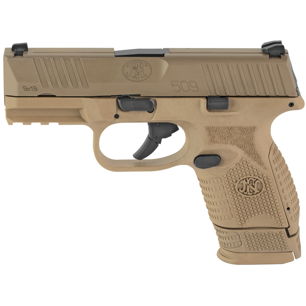 FN 509 COMPACT 3.7" 9MM 15RD FDE