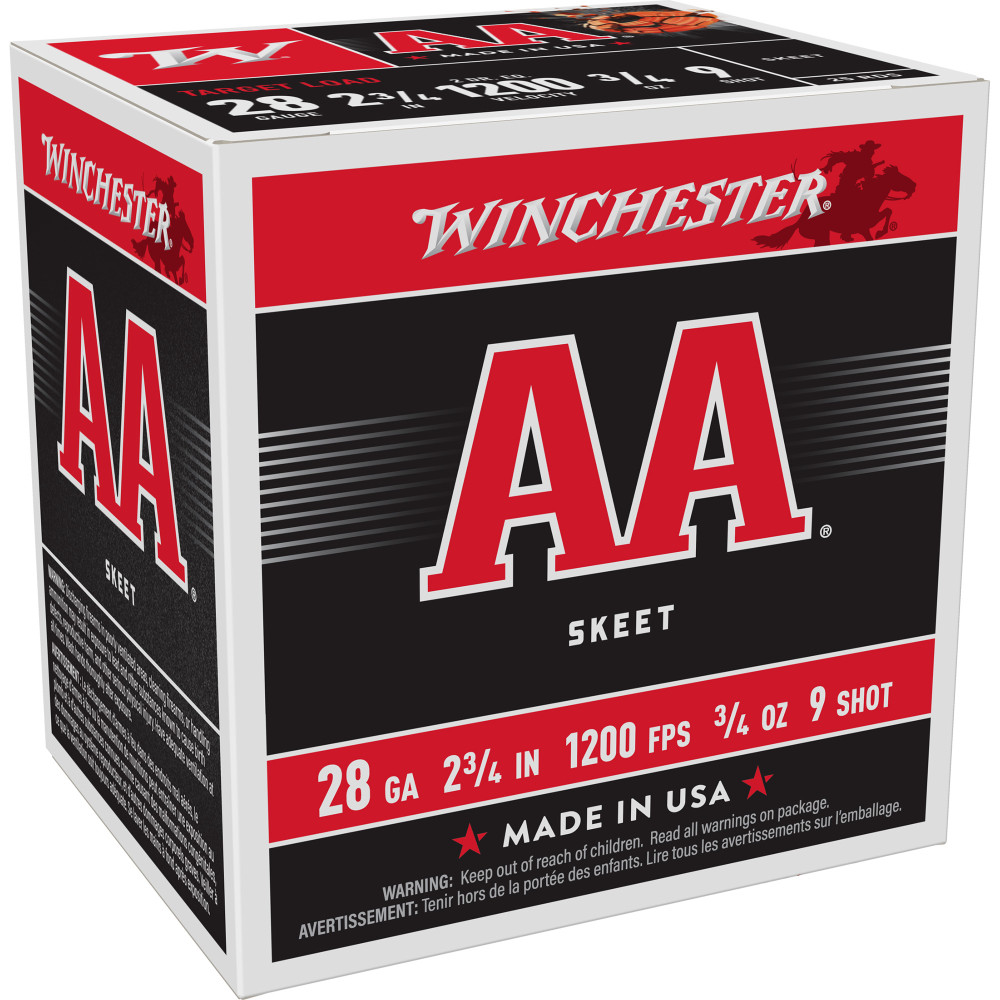 Winchester AA 28GA 2.75" #9 25/250