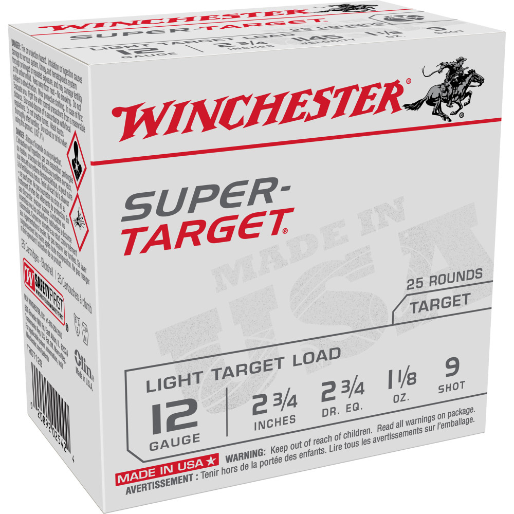 Winchester Supertarget 12GA 2.75" #9 25/250
