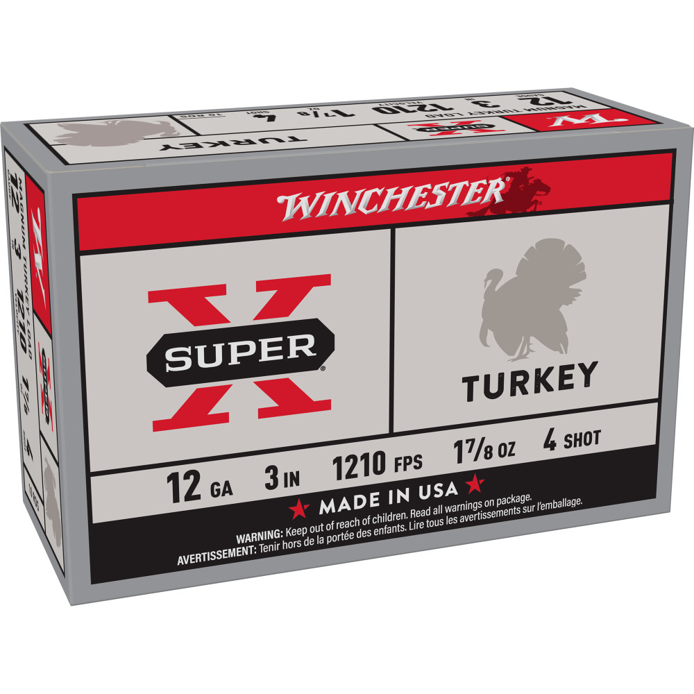 Winchester Super X Turkey 12GA 3" #4 10/100