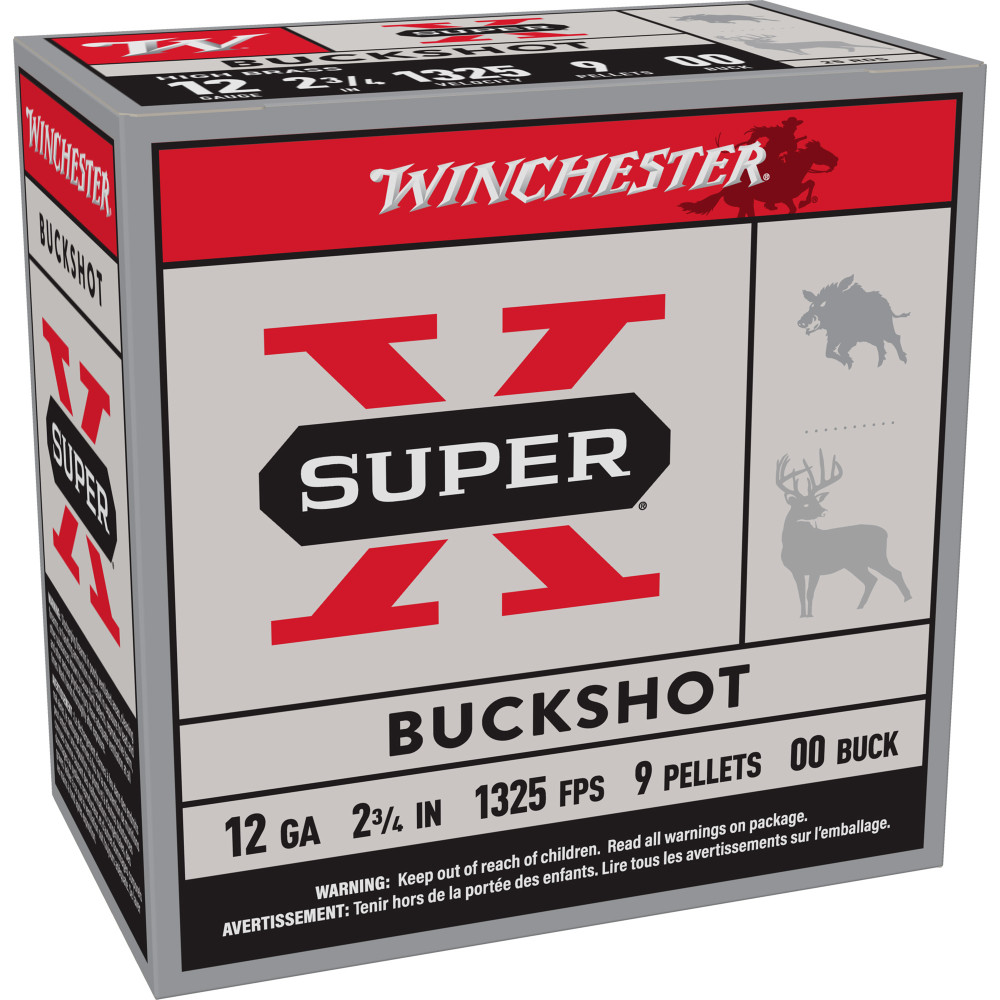 Winchester Super-X 12GA 2.75" 00 Buck 25/250