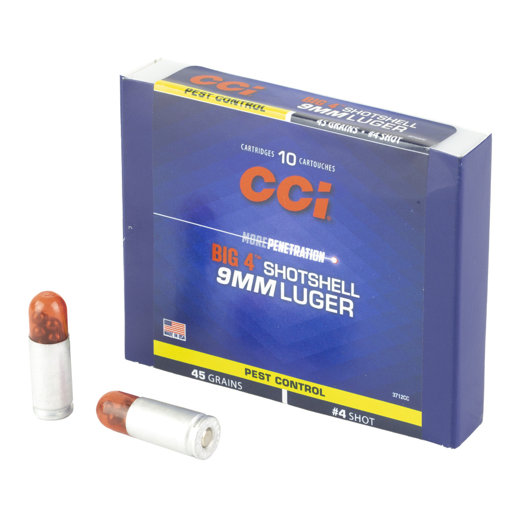 CCI 9MM #4 Shotshell, 10/200