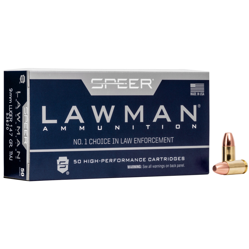 Speer Lawman 9MM 147GR TMJ 50/1000