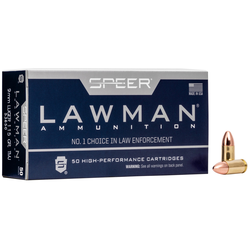 Speer Lawman 9MM 115GR TMJ 50/1000