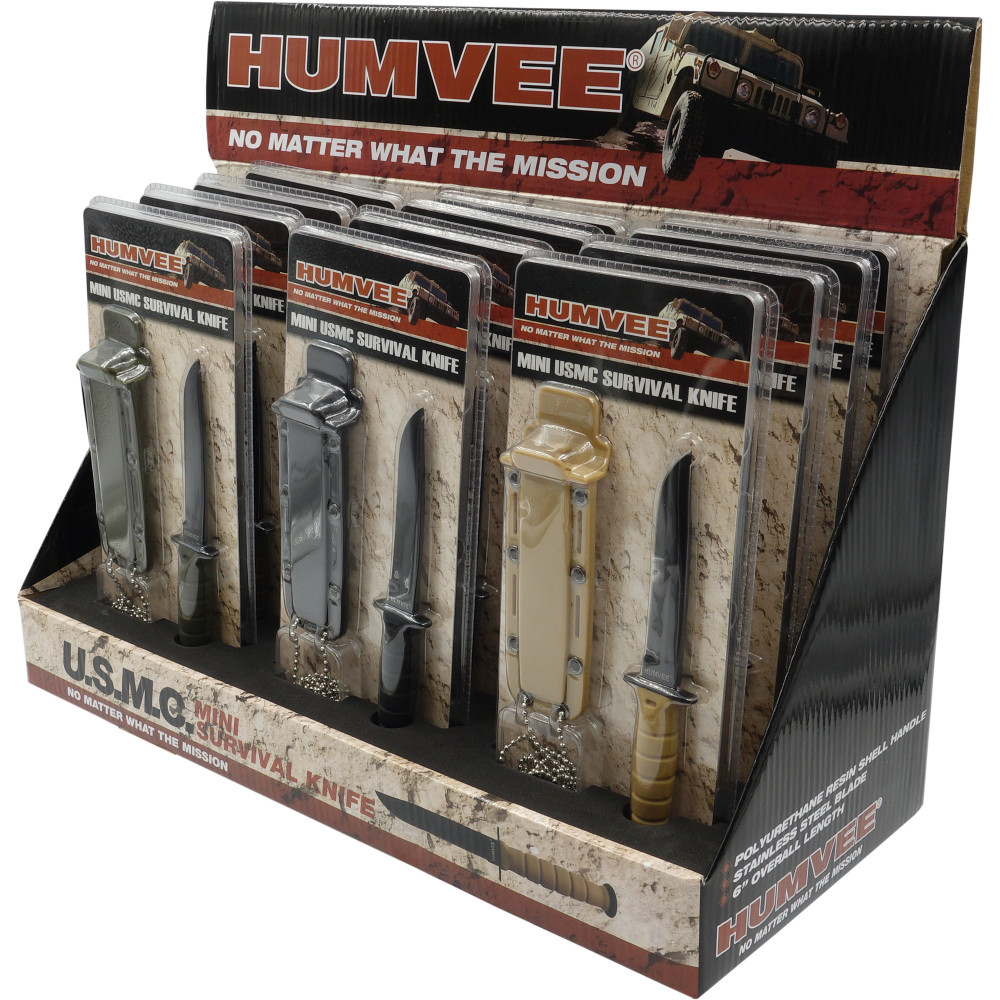 Caliber Gourmet 12-Piece Humvee NCK Knife Display