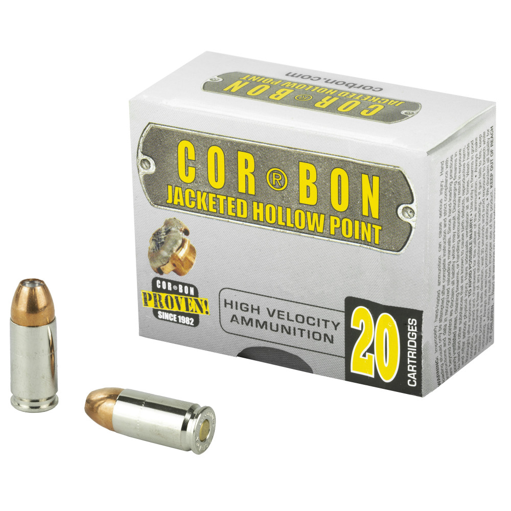 Corbon 9MM+P 115GR JHP 20/500