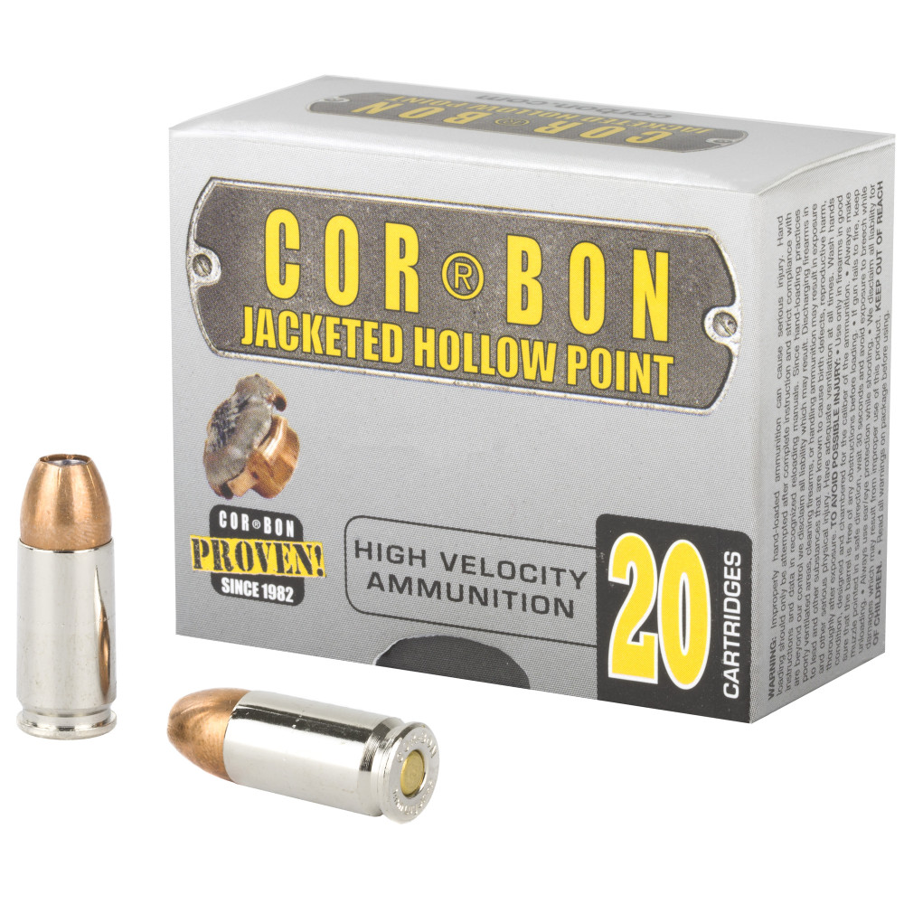 Corbon 9MM+P 125GR JHP 20/500