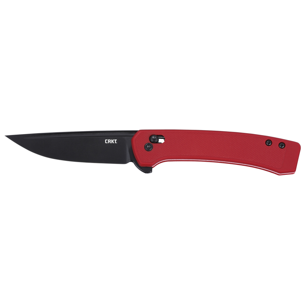 CRKT Q COMPACT 3.05" PLAIN EDGE RED