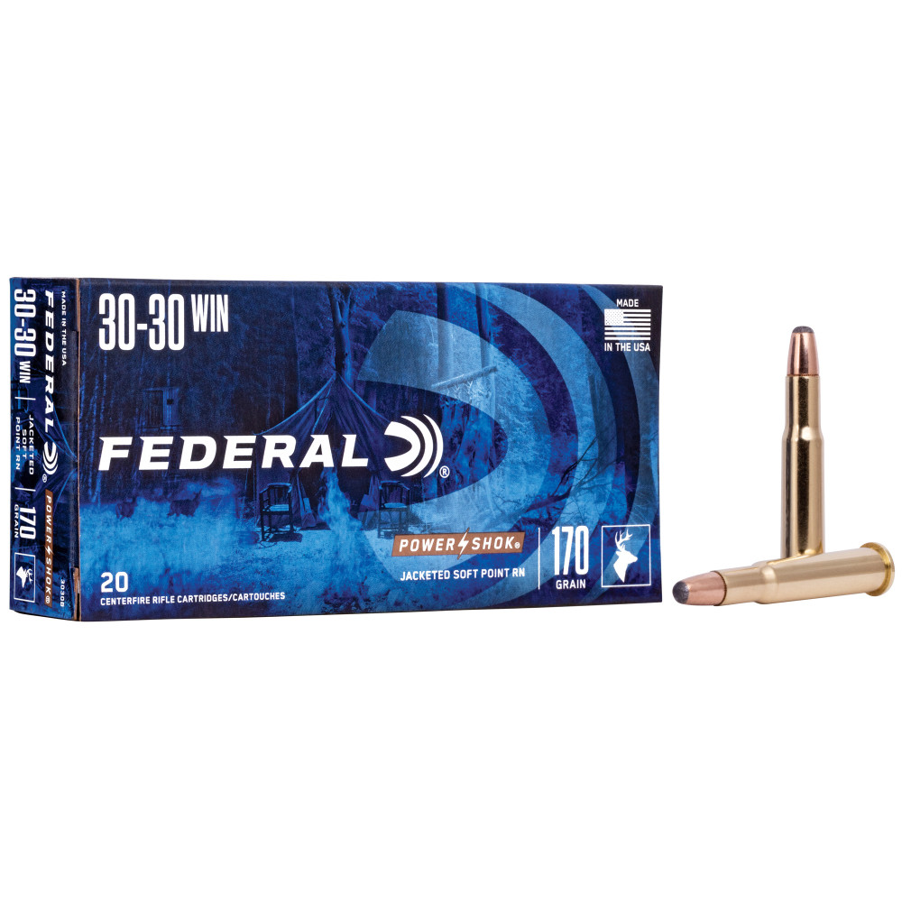 Federal Power-Shok 30-30 Winchester 170gr SP RN 20/200