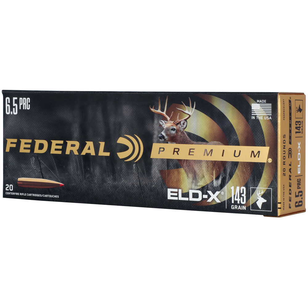 Federal Premium 6.5 PRC 143GR ELD-X 20/200