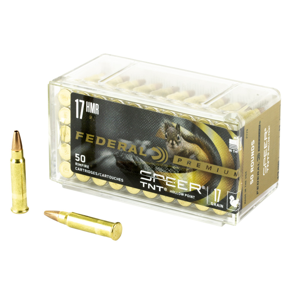 Federal PRM 17HMR 17GR Speer TNT 50/3000