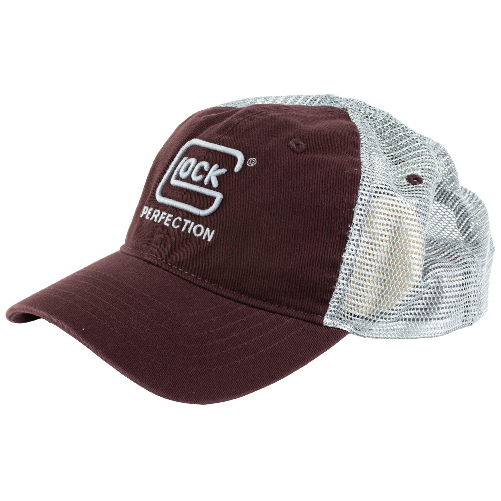 Glock Mesh Hat Snapback Maroon