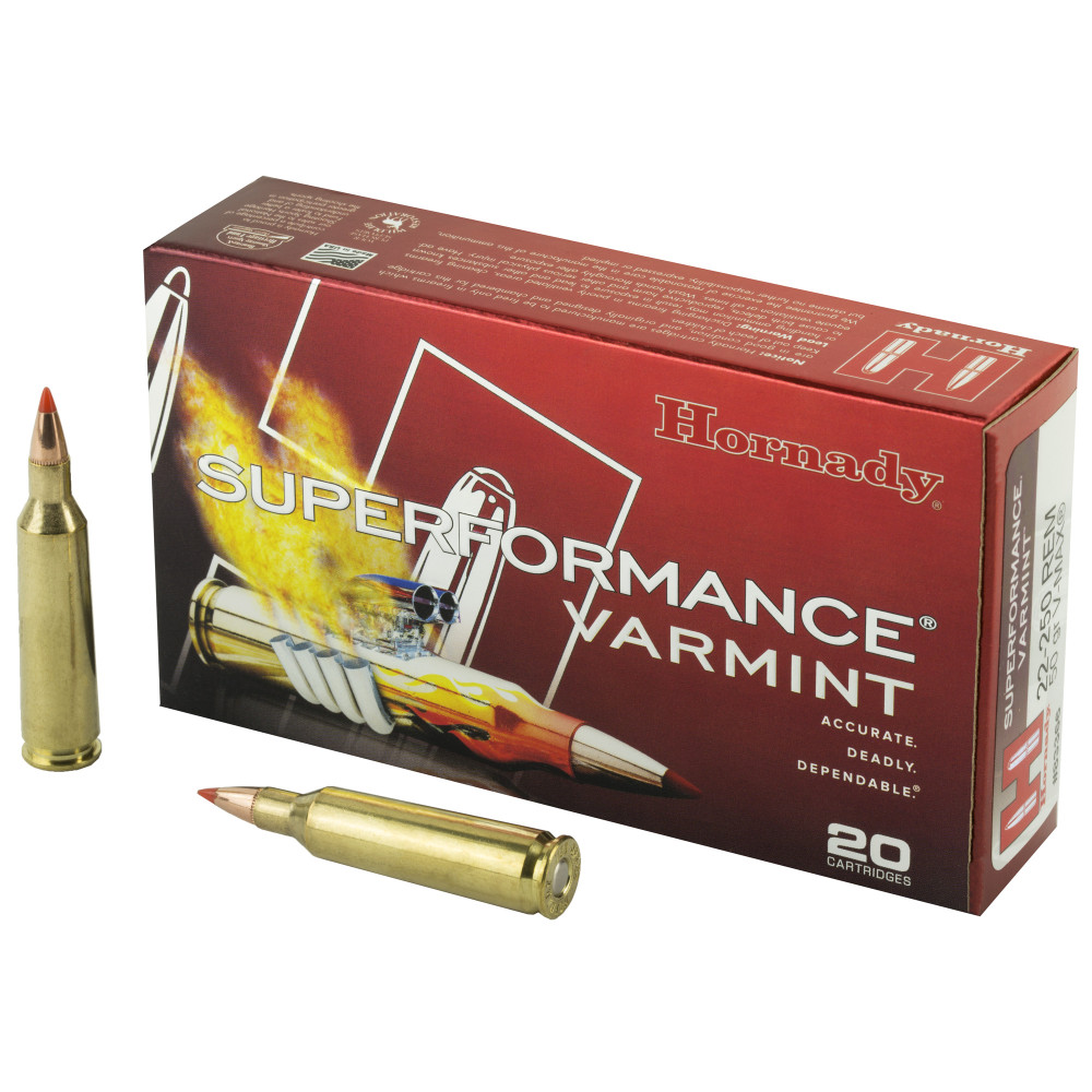 Hornady Superformance 22-250 50GR VMAX 20/200