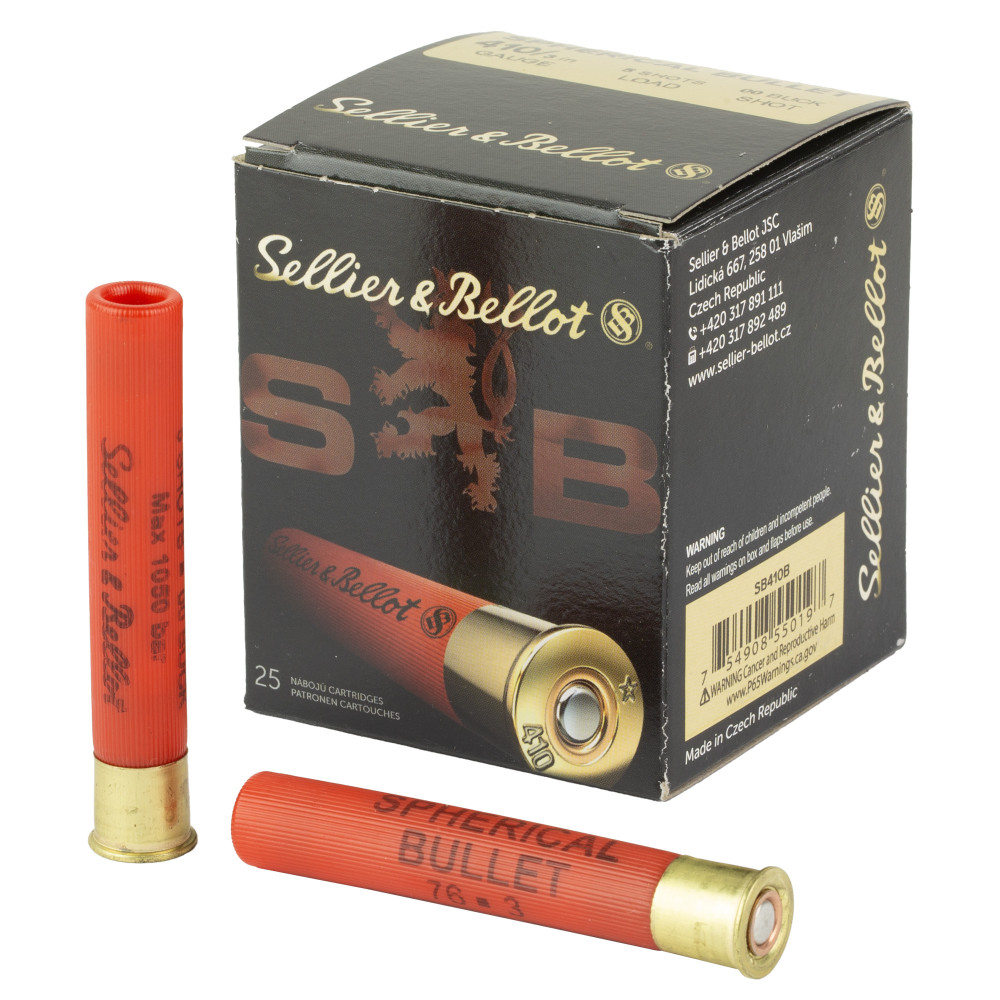 S&B 410 3" 00 BUCKSHOT 5PEL 25/500