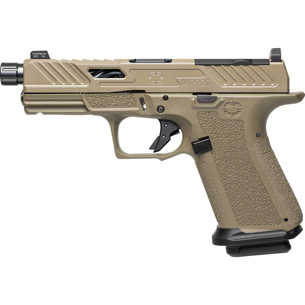 SHDW MR920 ELTE 9MM FDE 4.5" THR BLK