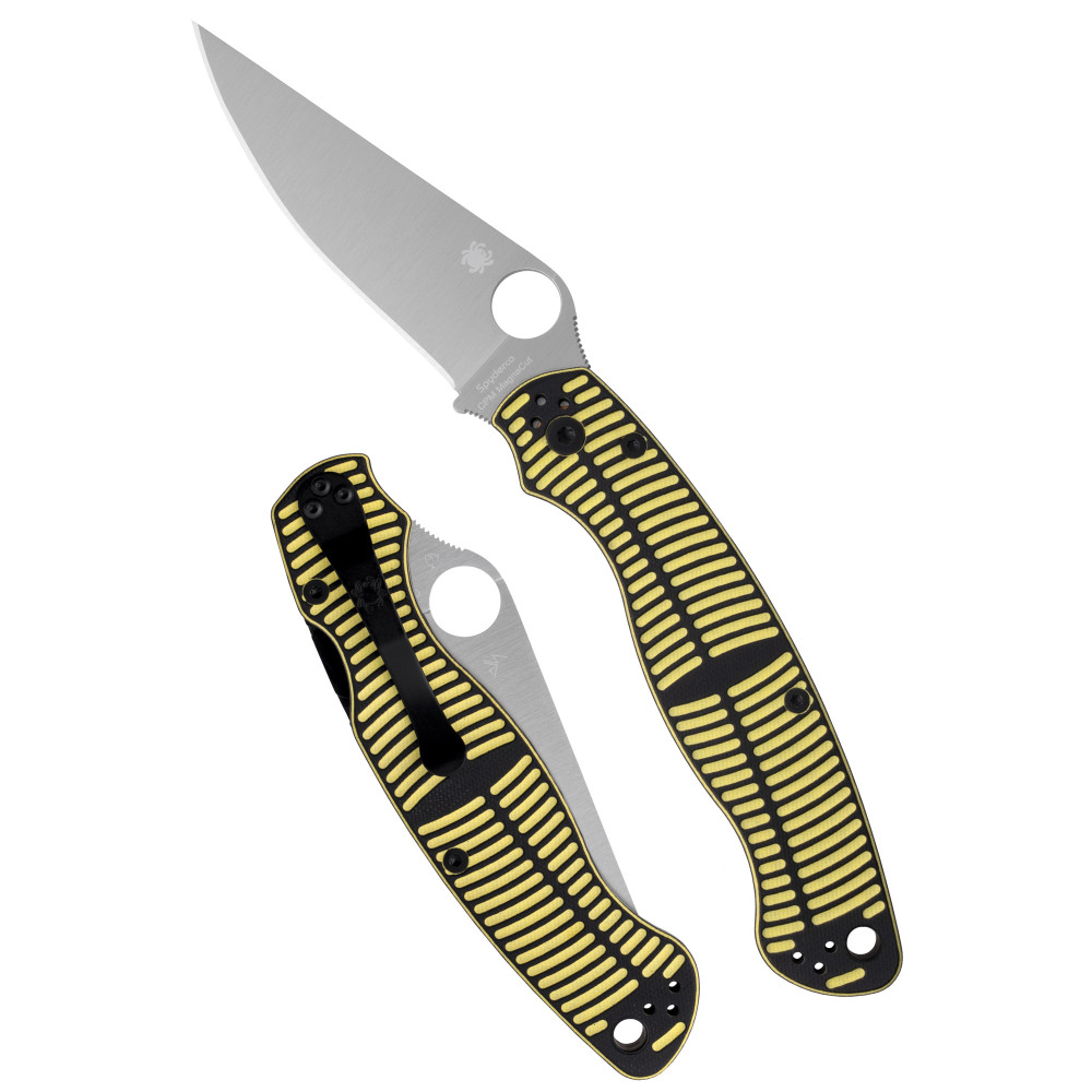 SPYDERCO MILITARY 2 SALT 4" YLW/BLK