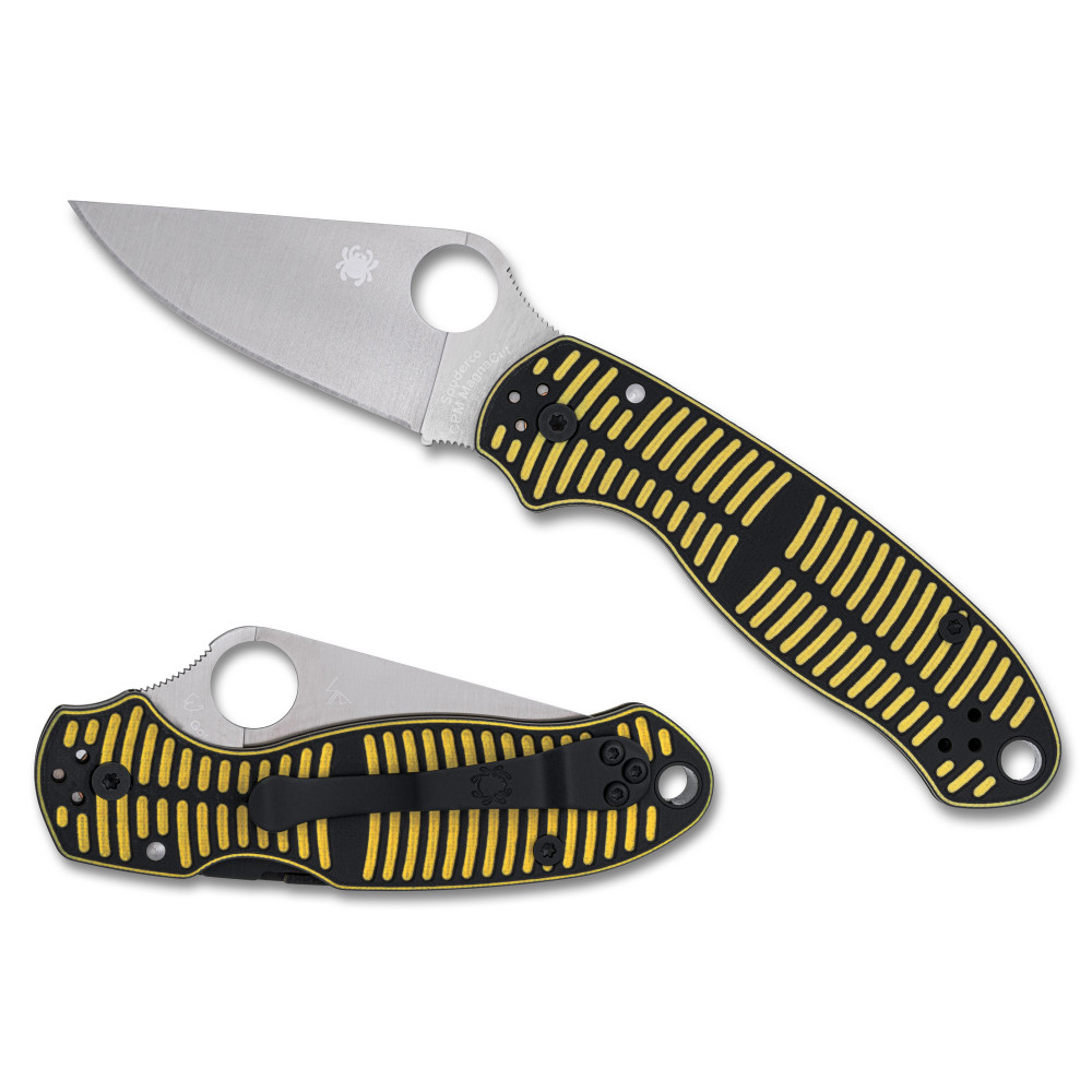 SPYDERCO PARA 3 SALT 2.93" YLW/BLK