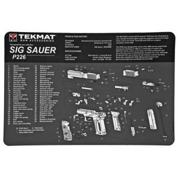 TEKMAT PISTOL MAT SIG P226 BLK