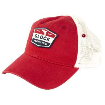 GLOCK MESH TRUCKER HAT RED
