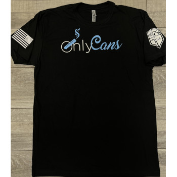 Medium Black OnlyCans Tshirt