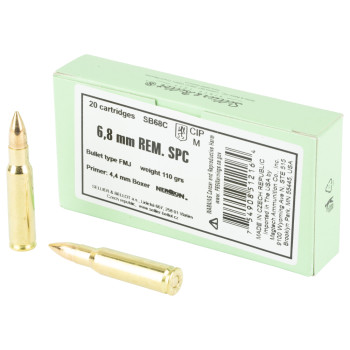 S&B 6.8SPC 110GR FMJ 20/1000