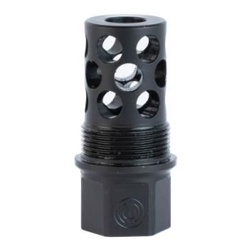 SCO THRD OVR MZZL BRK 1/2X28 .30 CAL