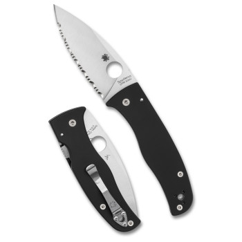 SPYDERCO BODACIOUS BLK/SLV S30V SRTD