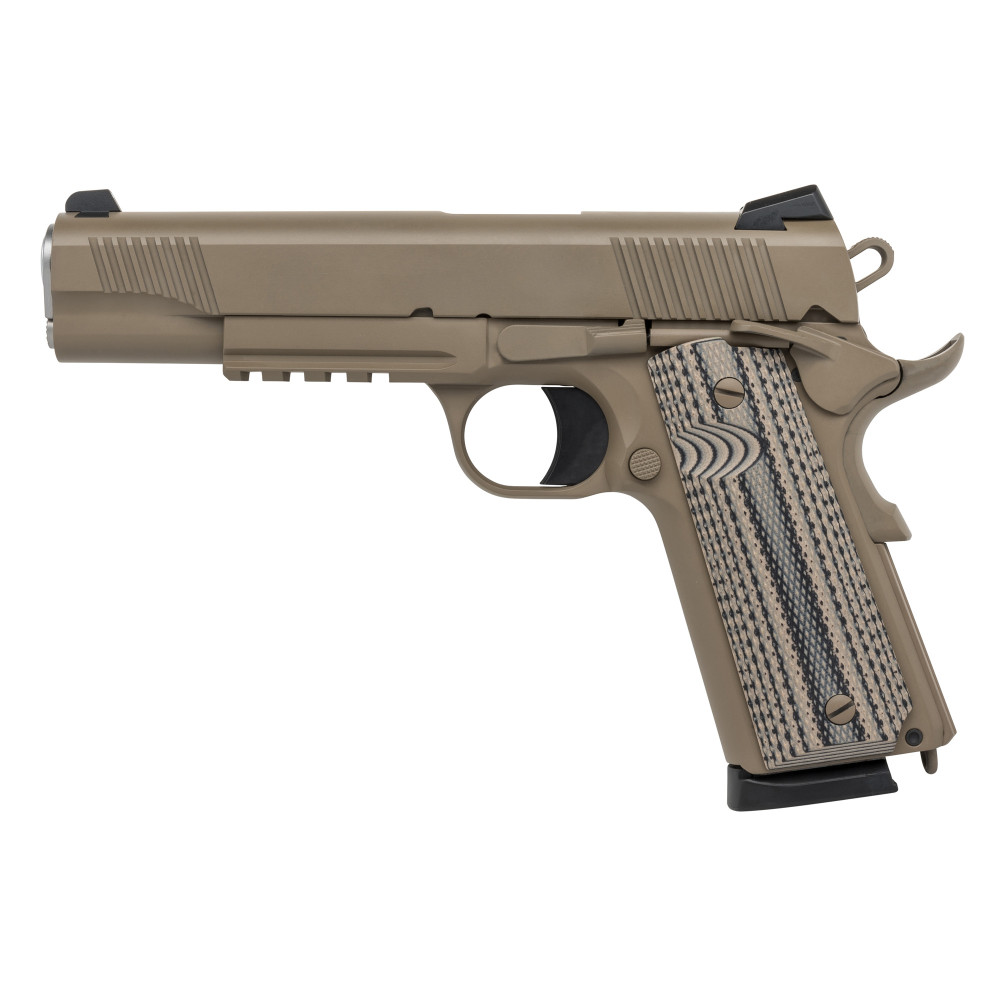 TISAS 1911 B45RDG 45ACP 5" 8RD FDE