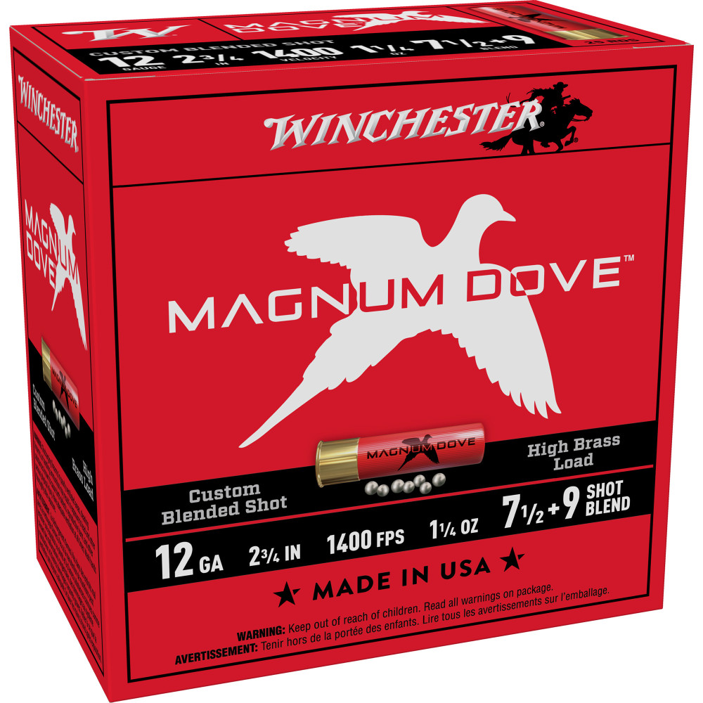 WIN MGNM DOVE 12GA 2.75" #7.5 25/250